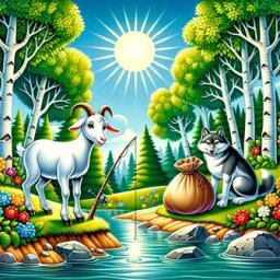 Коза и волк Сказка в стихах